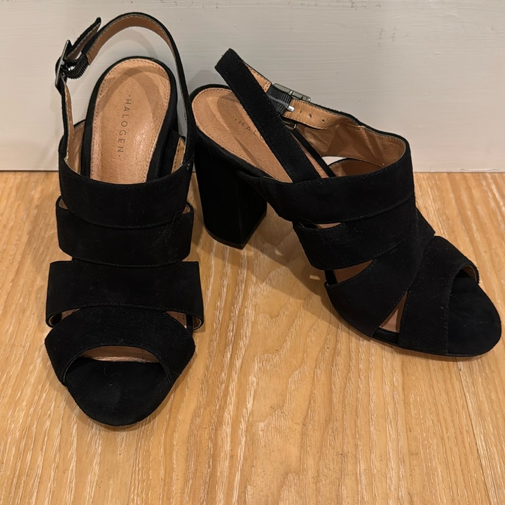 Halogen block heels